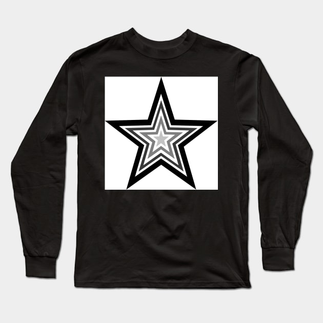 black star Long Sleeve T-Shirt by OmarZArtShop